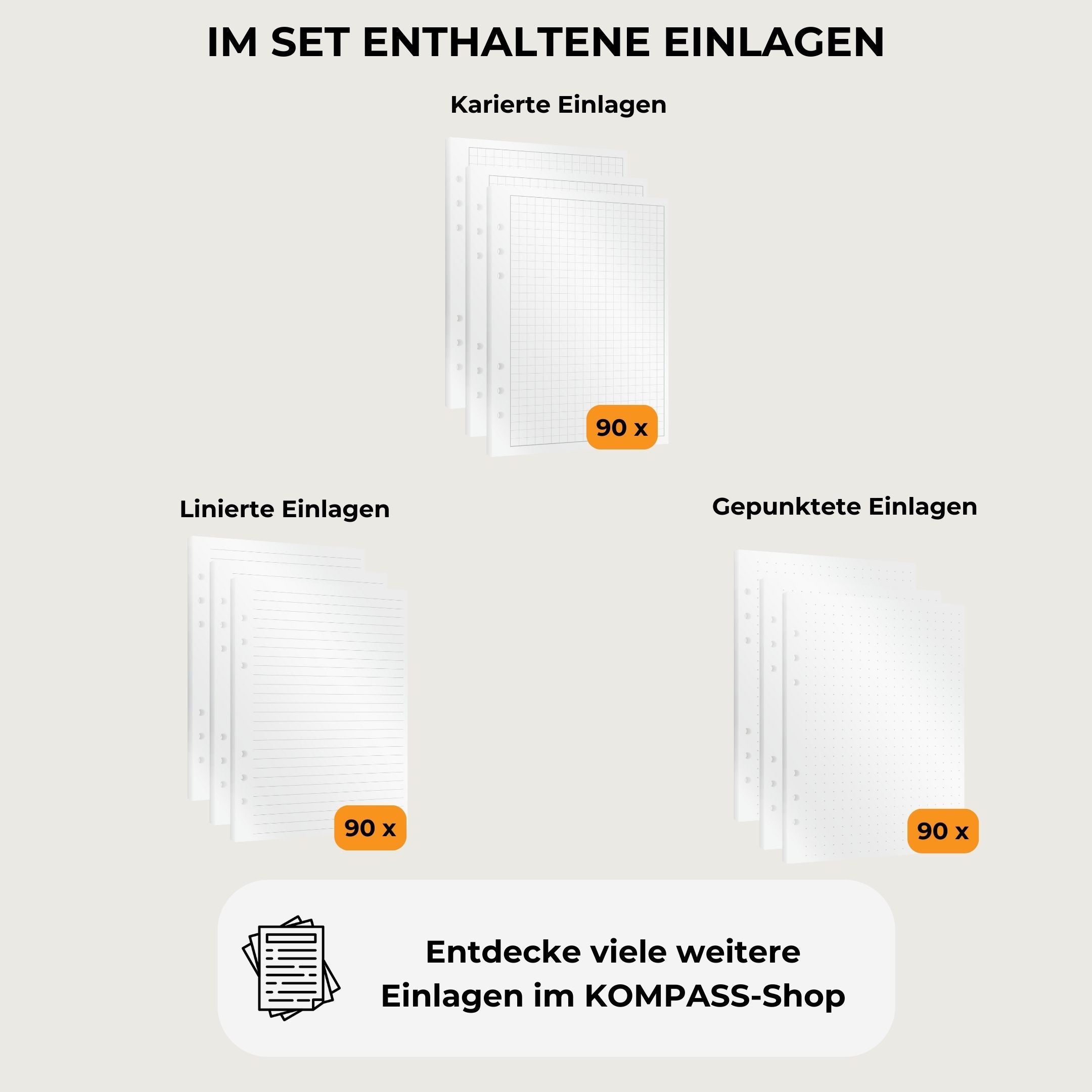Ringbuchplaner - Notiz-Set