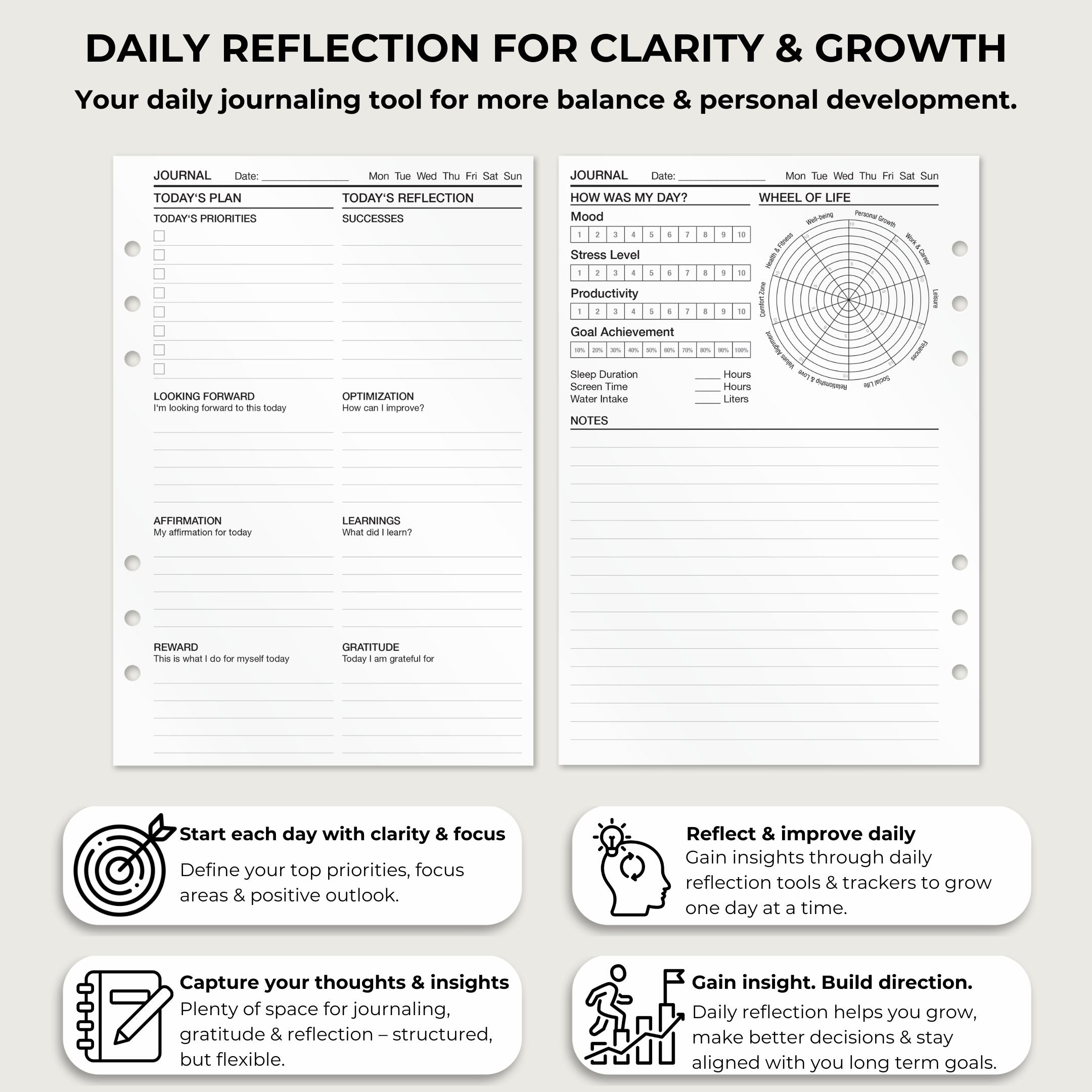 Journal - Insert Sheets (English)