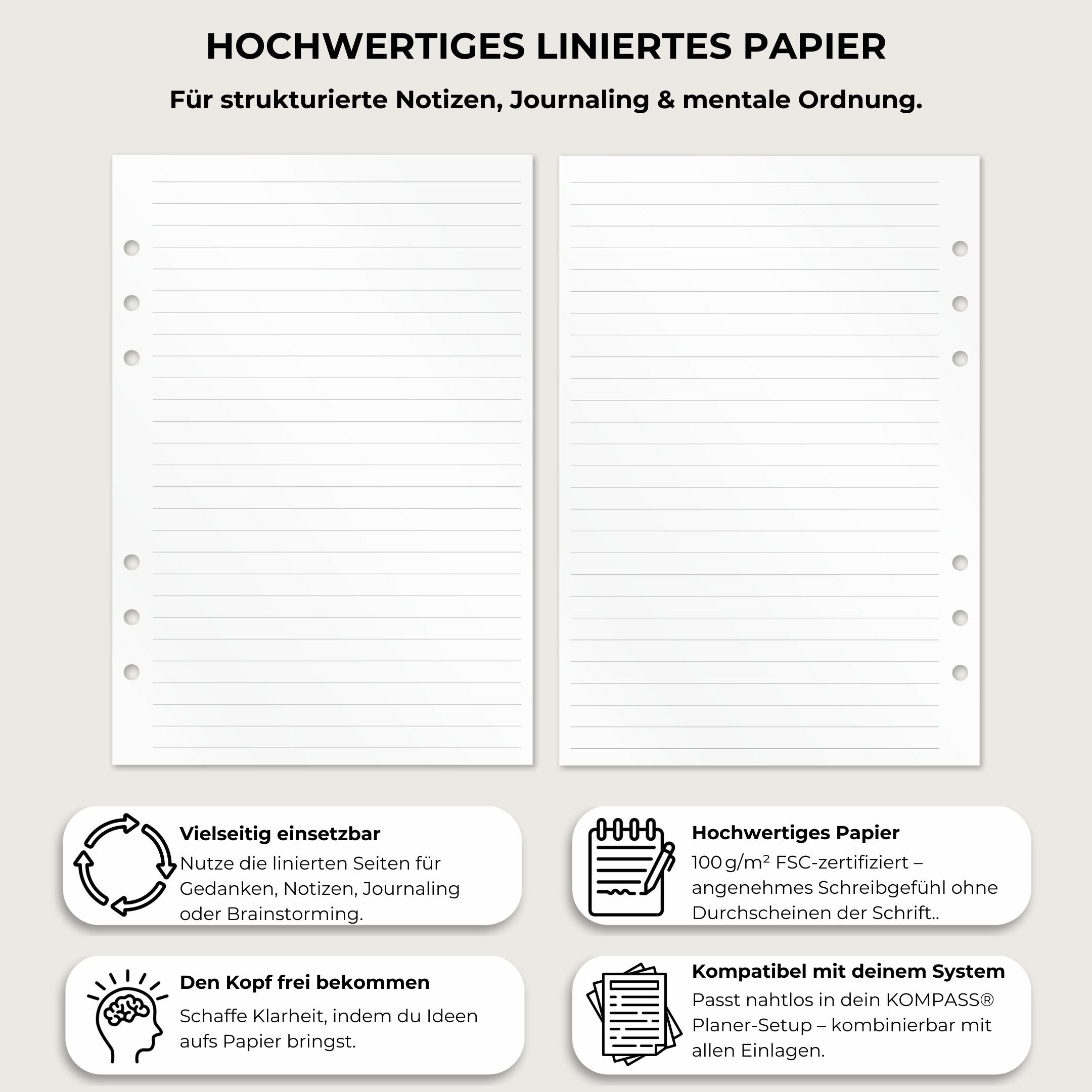 Einlagen-Bundle: Notizen