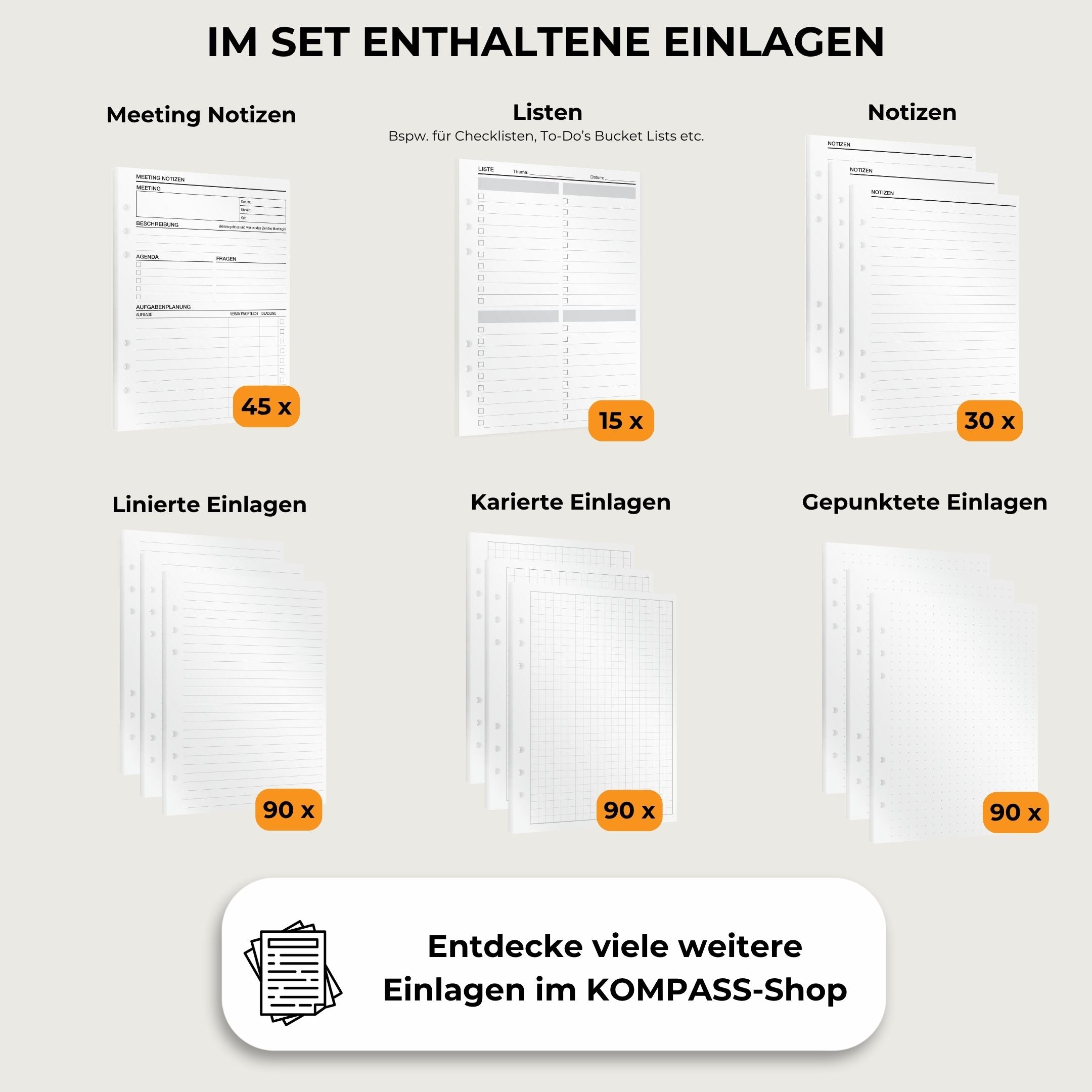 Ringbuchplaner - Notiz-Set
