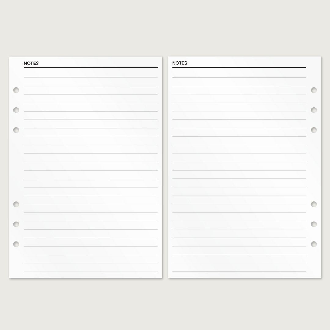 Notes - Insert Sheets (English)