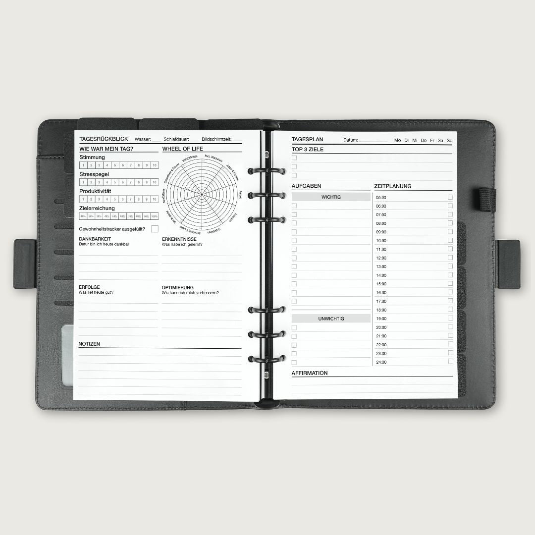 Trainingstagebuch - Einlagen (Deutsch)