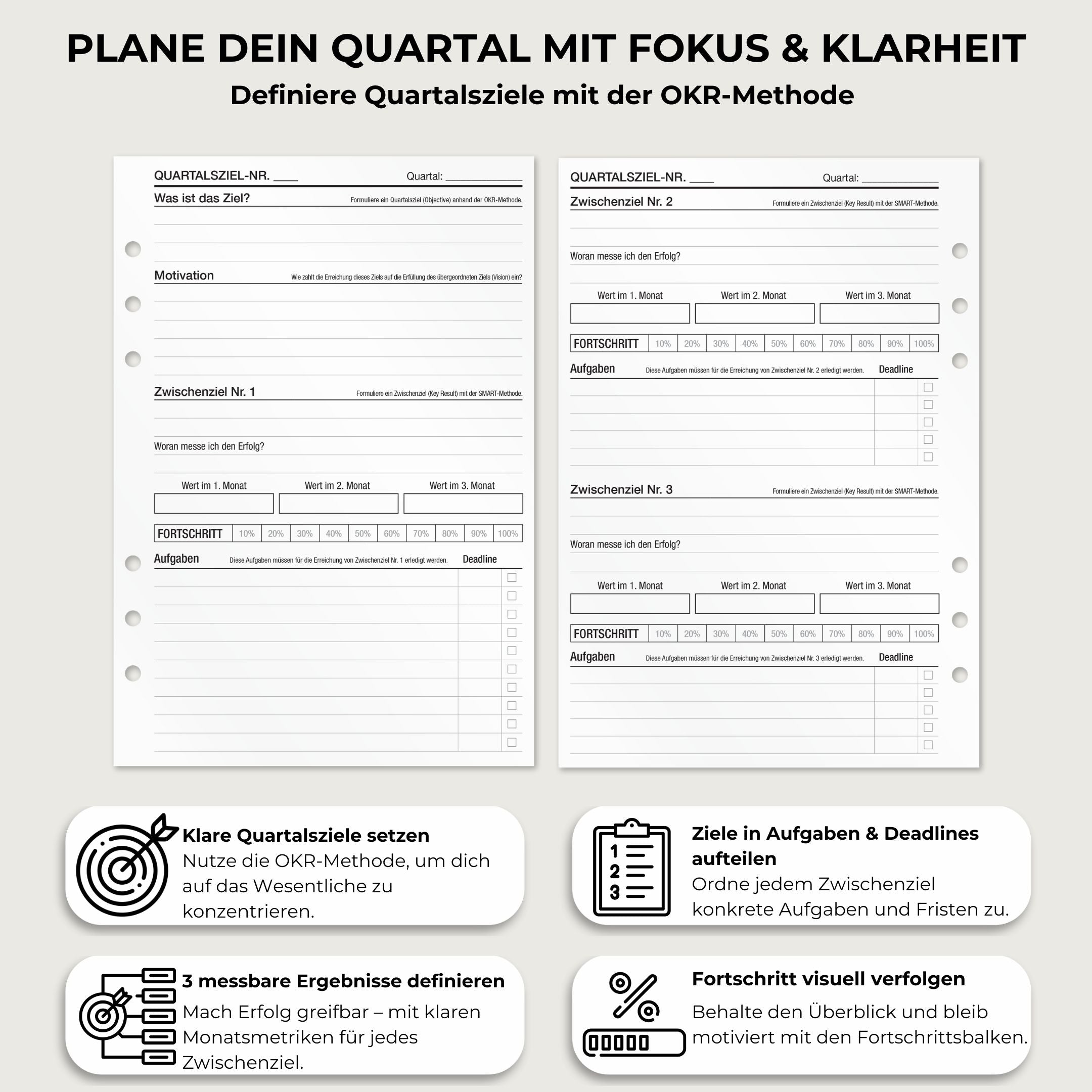 Quartalsziele - Einlagen (Deutsch)