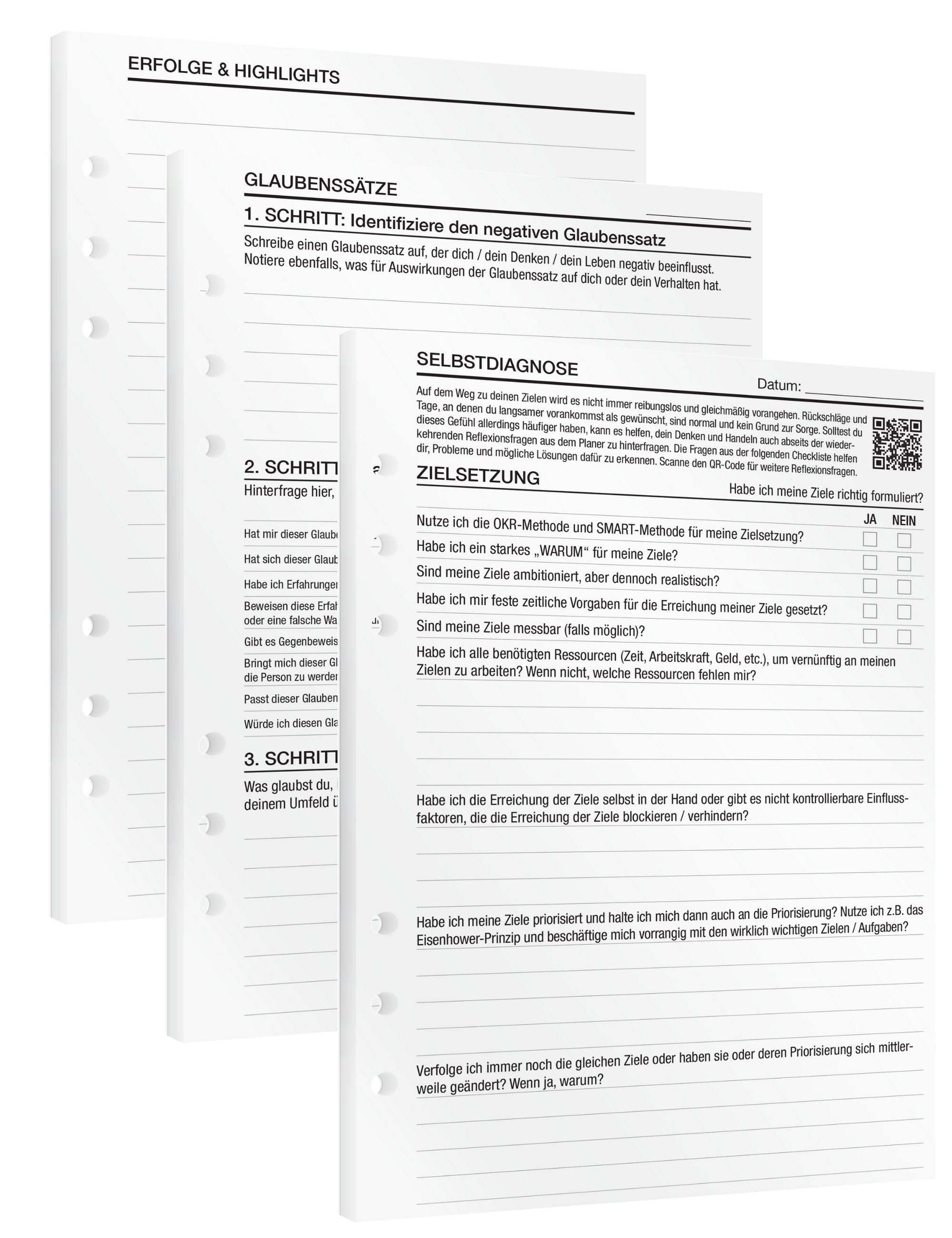 Reflexion - Einlagen (Deutsch)