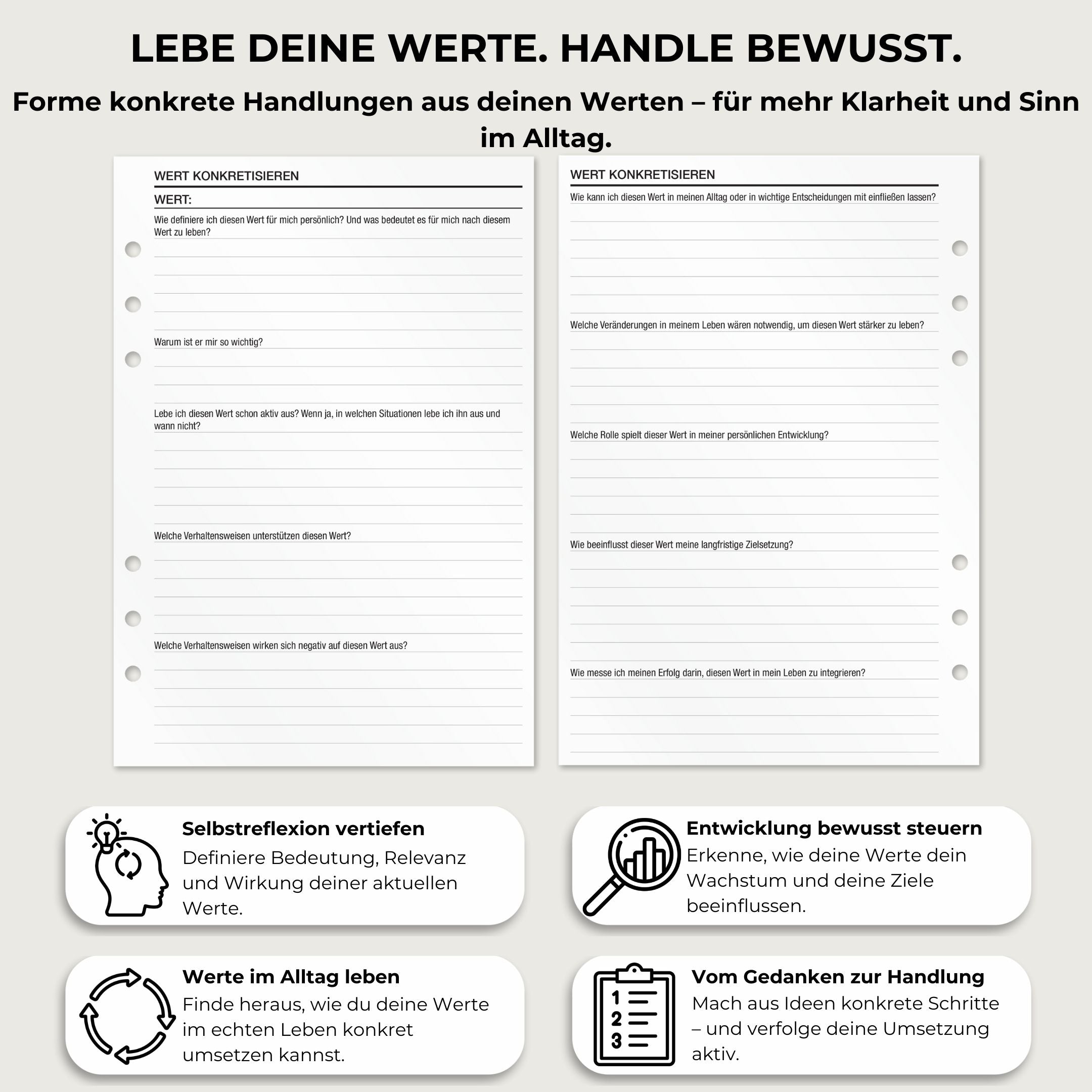 Werte - Einlagen (Deutsch)