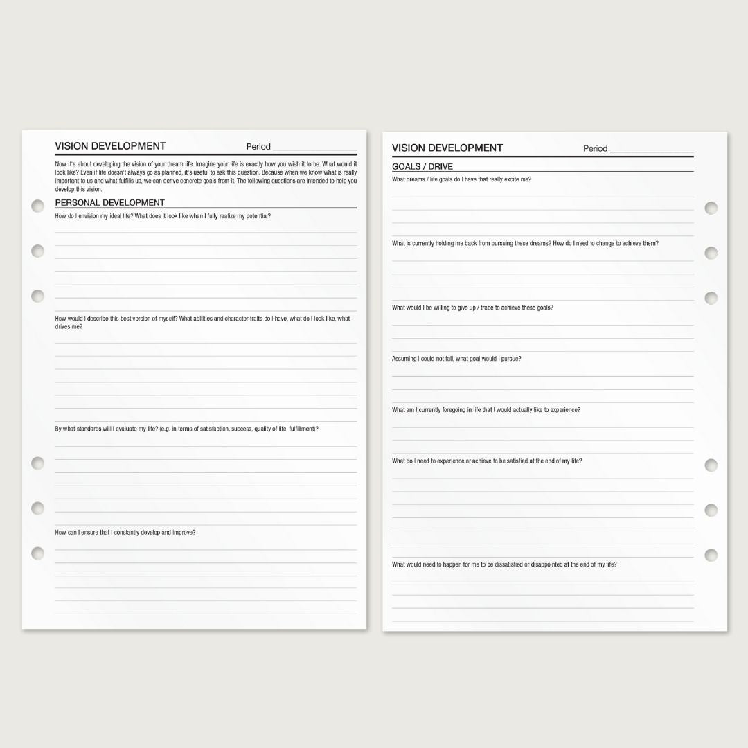 Vision - Insert Sheets (English)