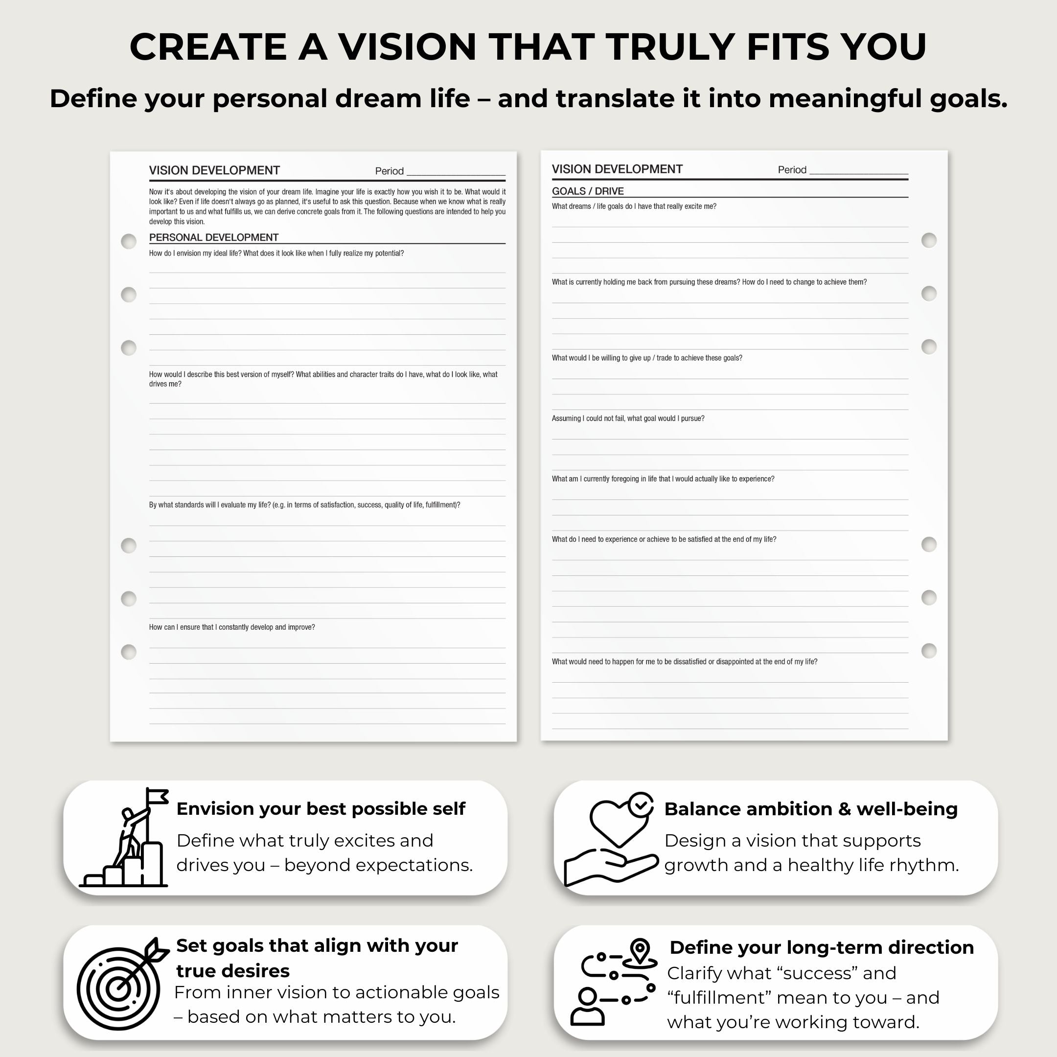 Vision - Insert Sheets (English)