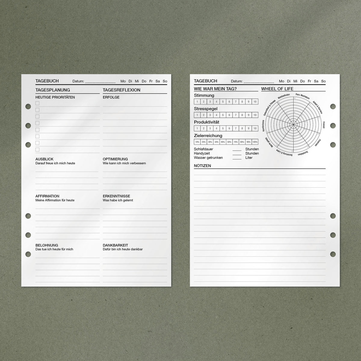 A5 Notepad - Journal / Tagebuch