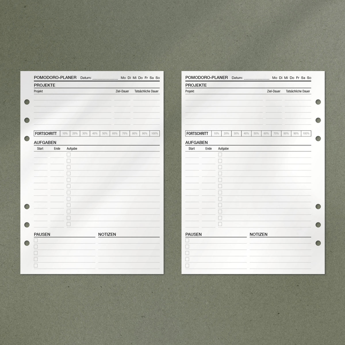 A5 Notepad - Pomodoro Planer