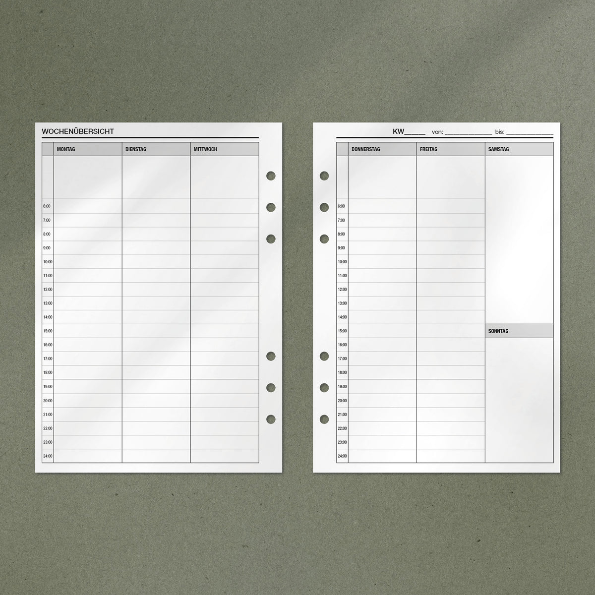 A5 Notepad - Wochenkalender für 1 Jahr (Undatiert)
