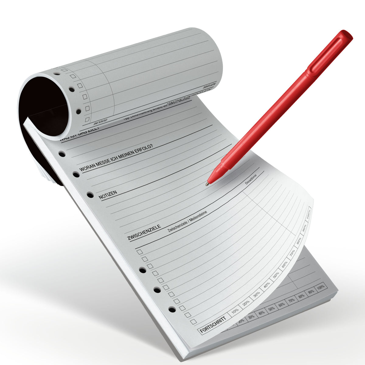 A5 Notepad - Zielplanung