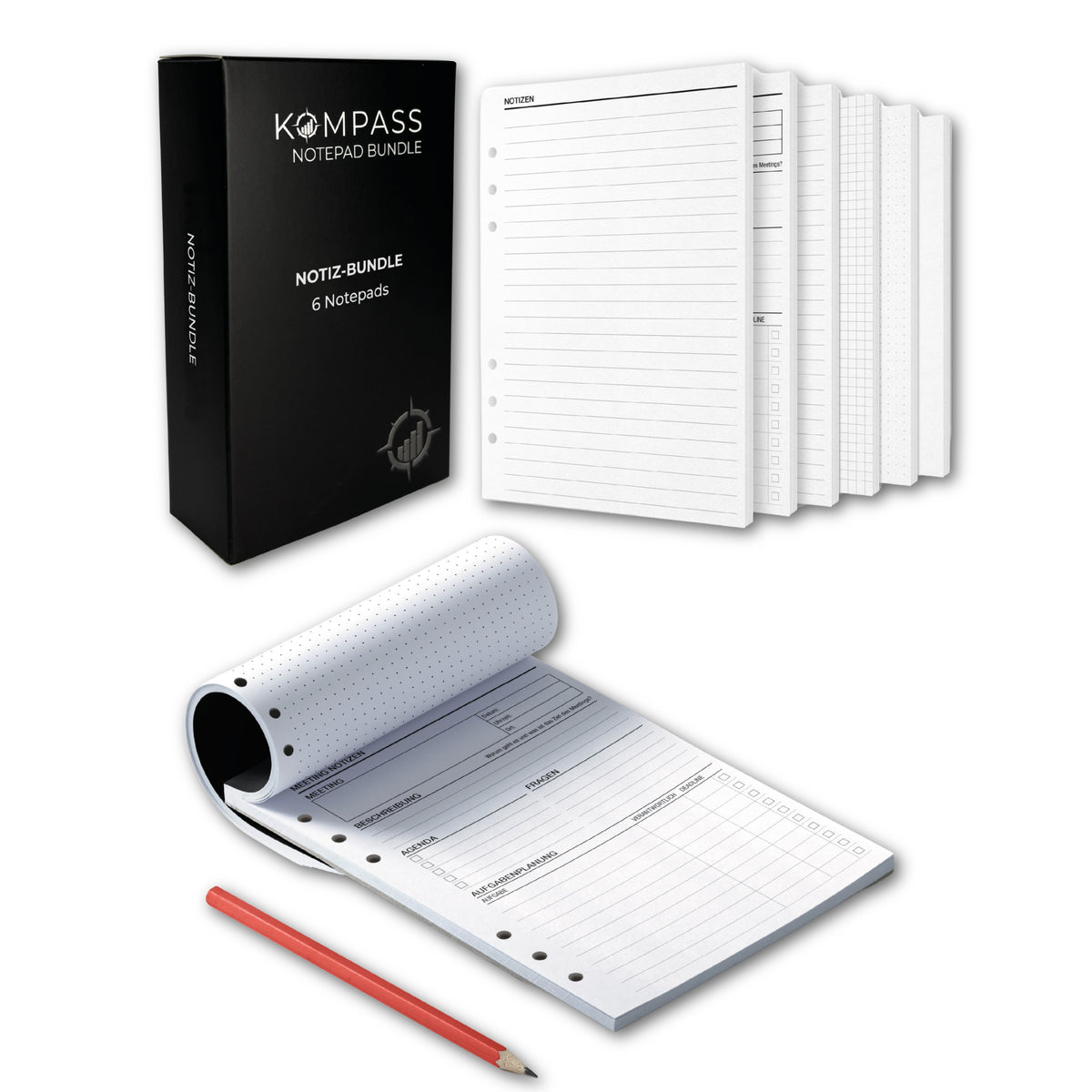 A5 Notepads - Notiz-Bundle (6 Notepads)