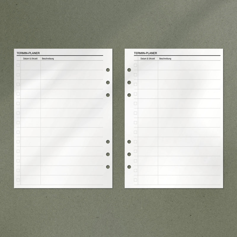 A5 Notepad - Terminplaner