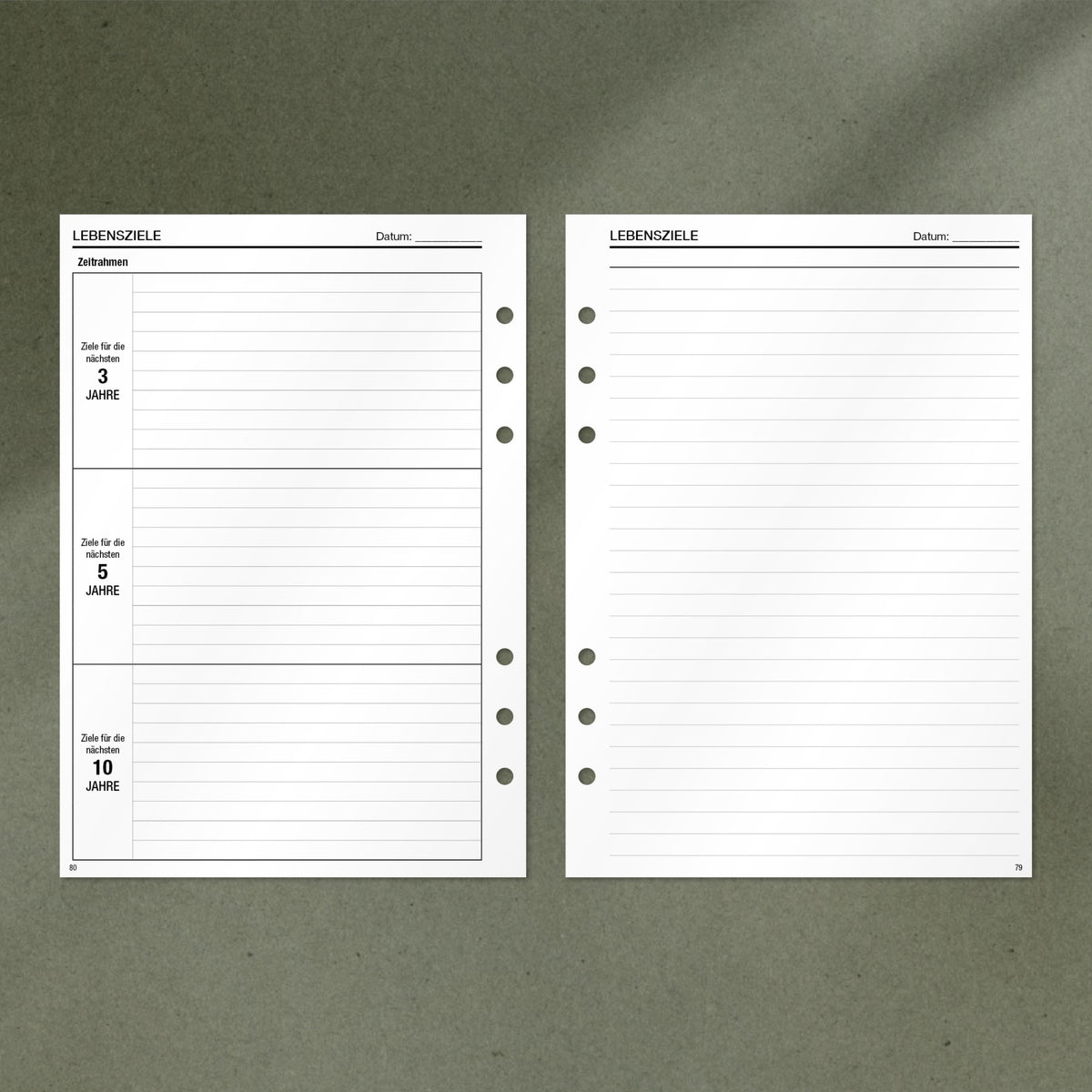 A5 Notepad - Langfristige Zielsetzung