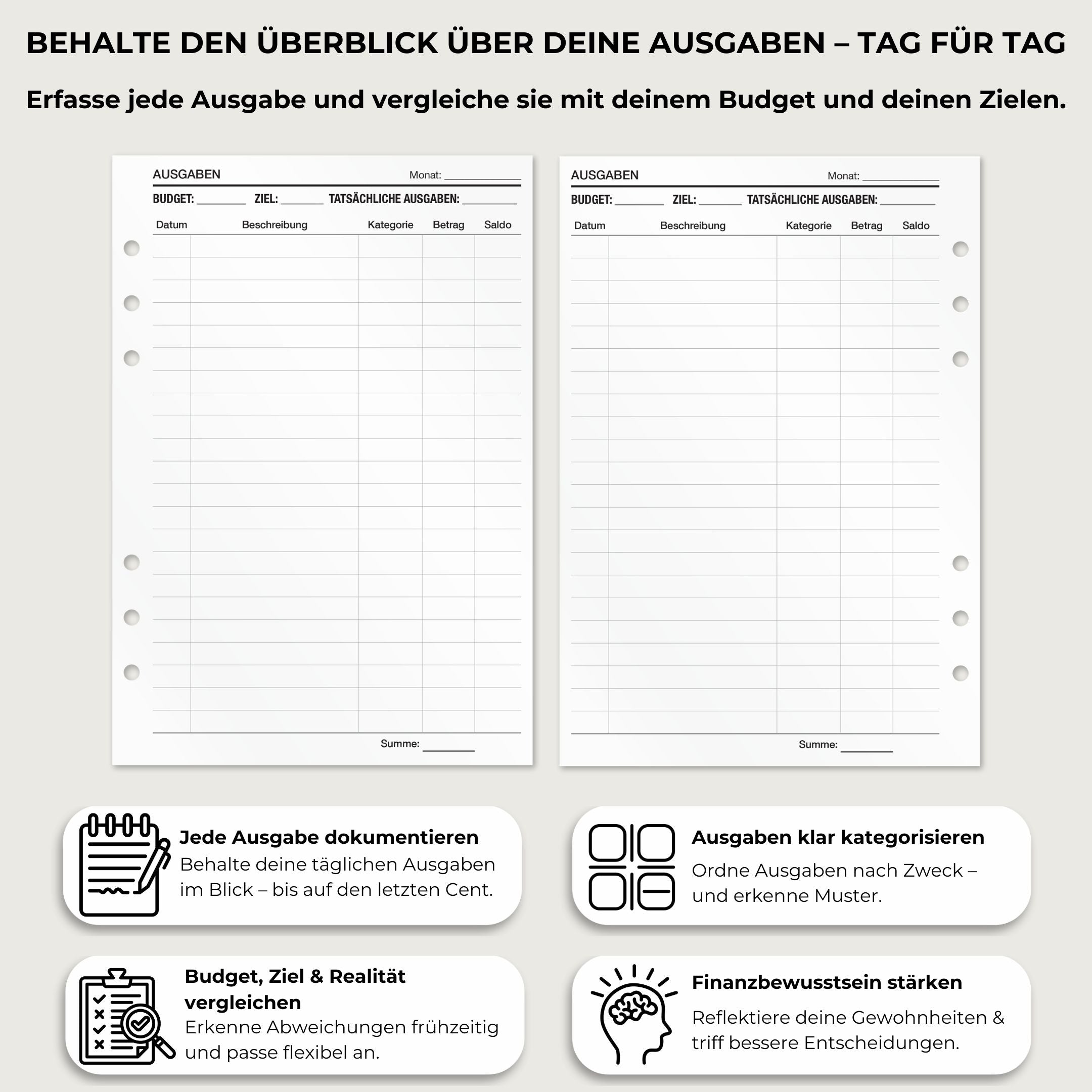 Finanzplanung - Einlagen (Deutsch)