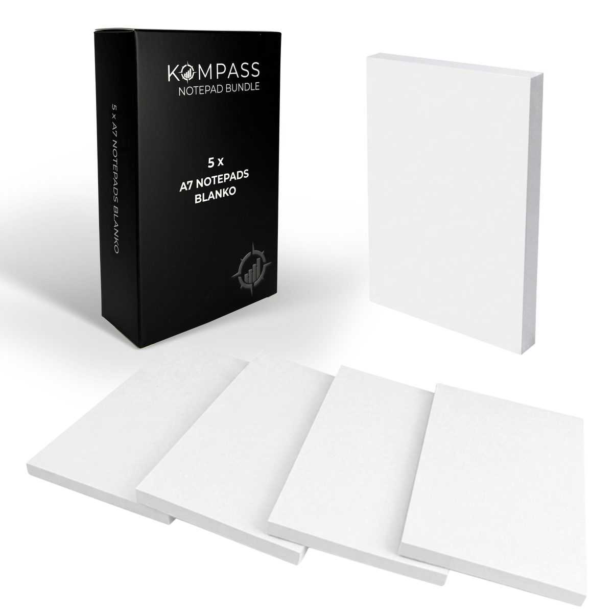 A7 Notepads - Blanko - 5 Stk