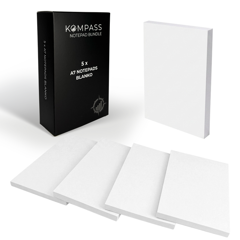 A7 Notepads - Blanko - 5 Stk