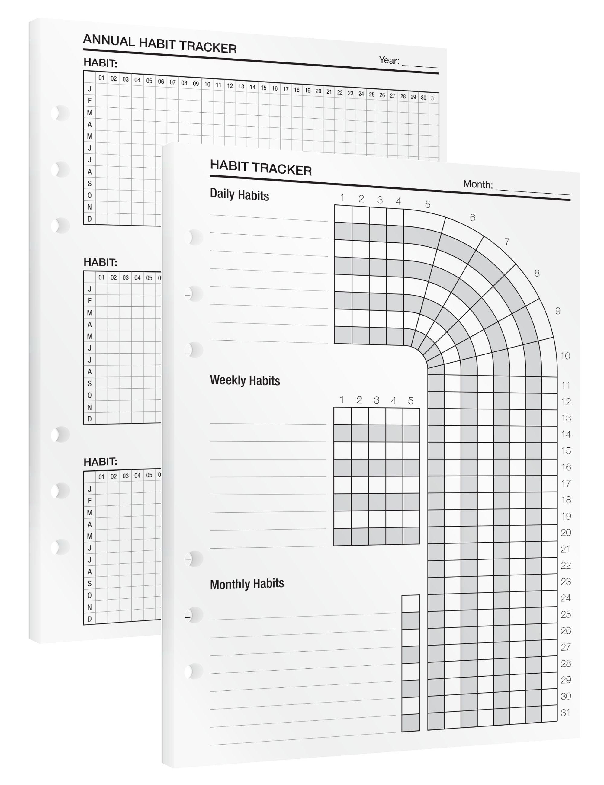 Habit Tracker - Insert Sheets (English)