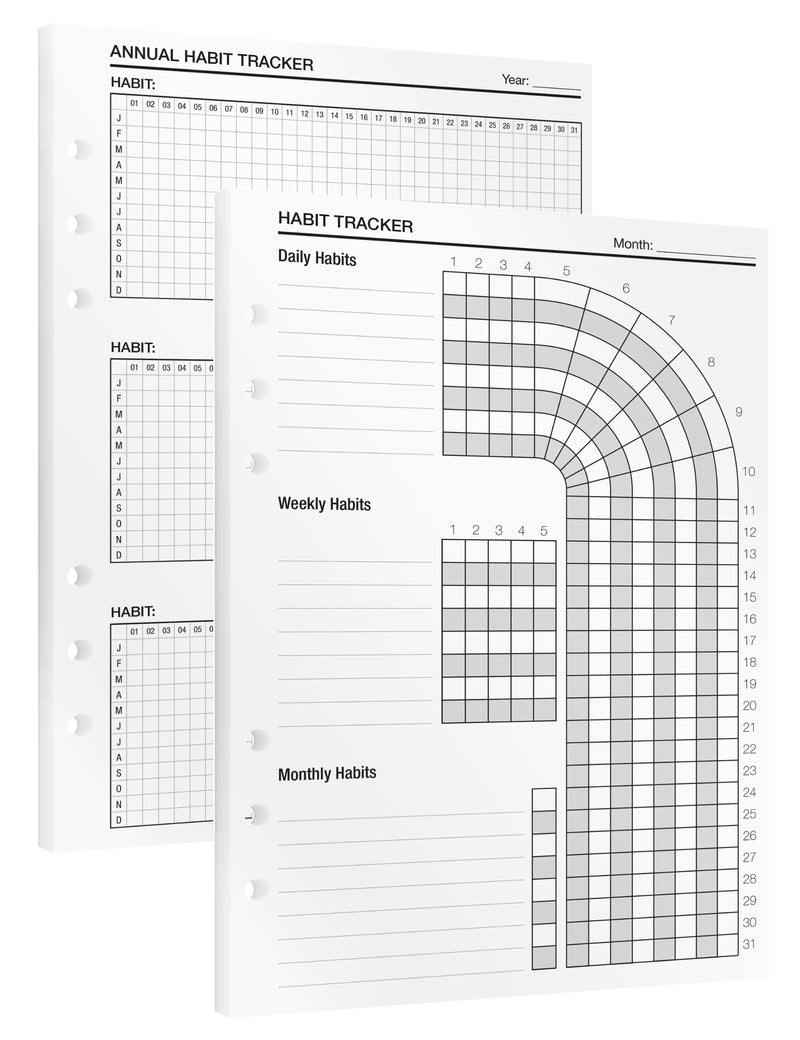 Habit Tracker - Insert Sheets (English)