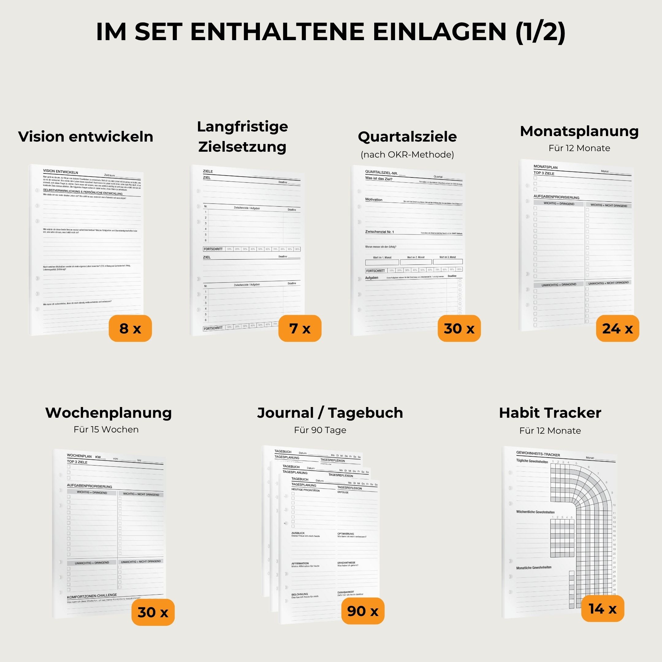 Ringbuchplaner - Journaling-Set