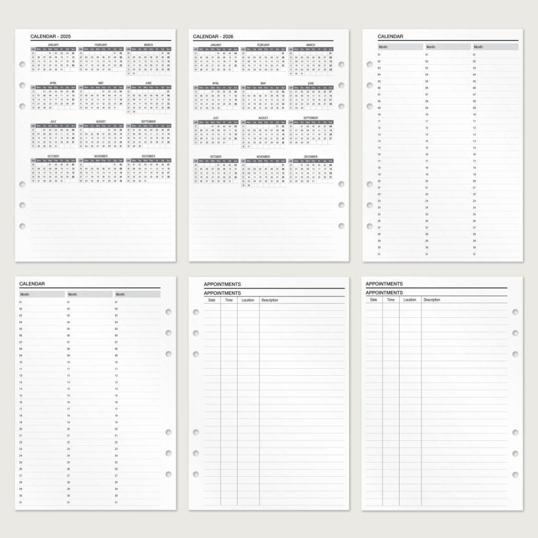 Calendar & Appointment Setting - Insert Sheets (English)