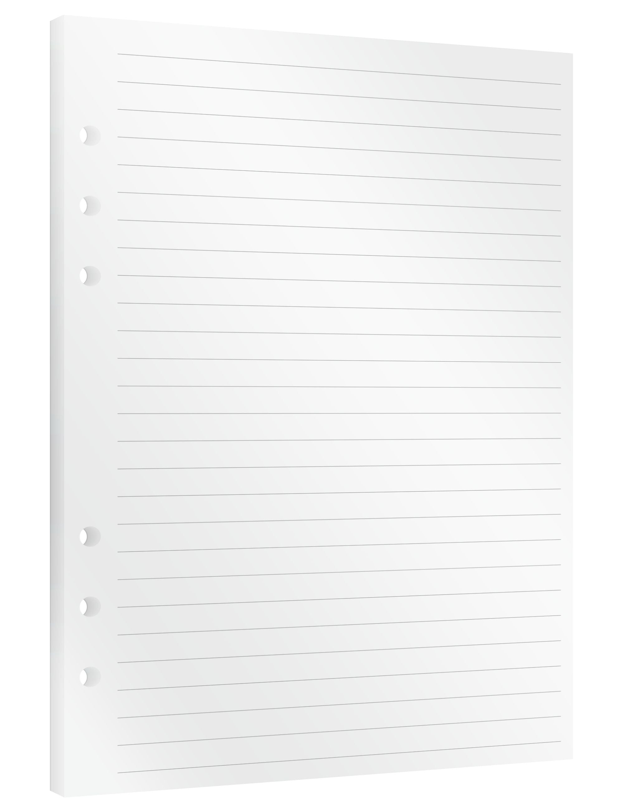 Lined Paper - Insert Sheets (English)