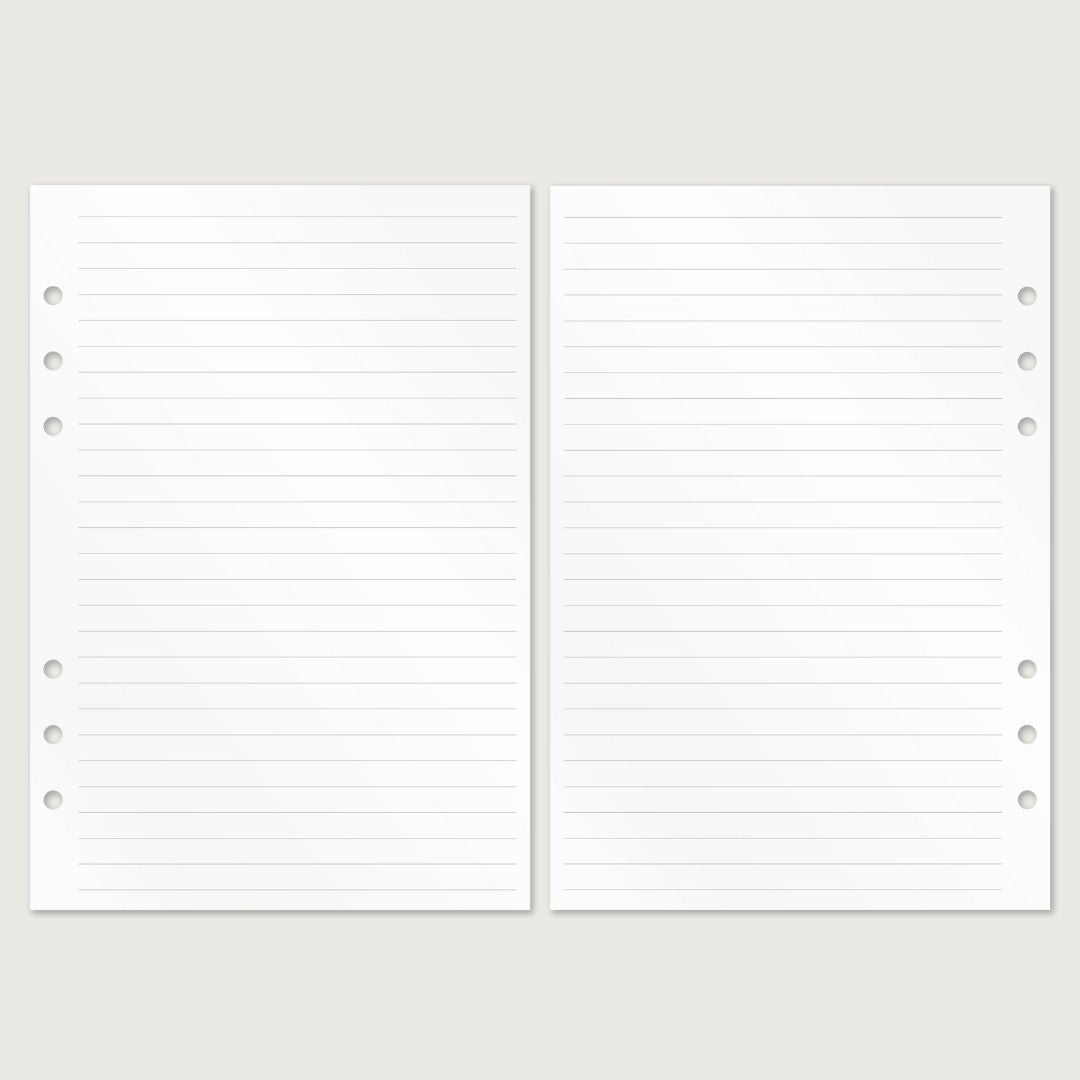 Lined Paper - Insert Sheets (English)