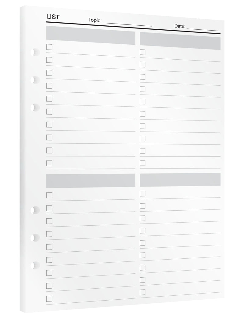 Lists - Insert Sheets (English)
