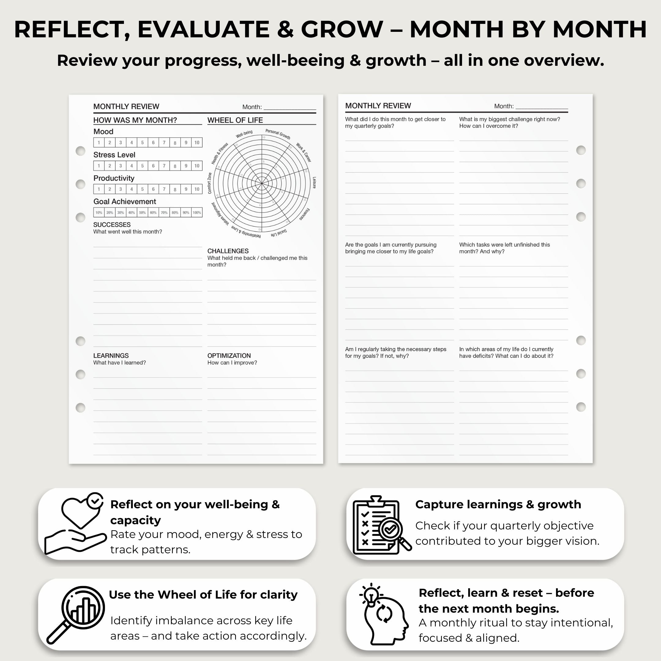 Refill Bundle - 3-Month Journaling (English)