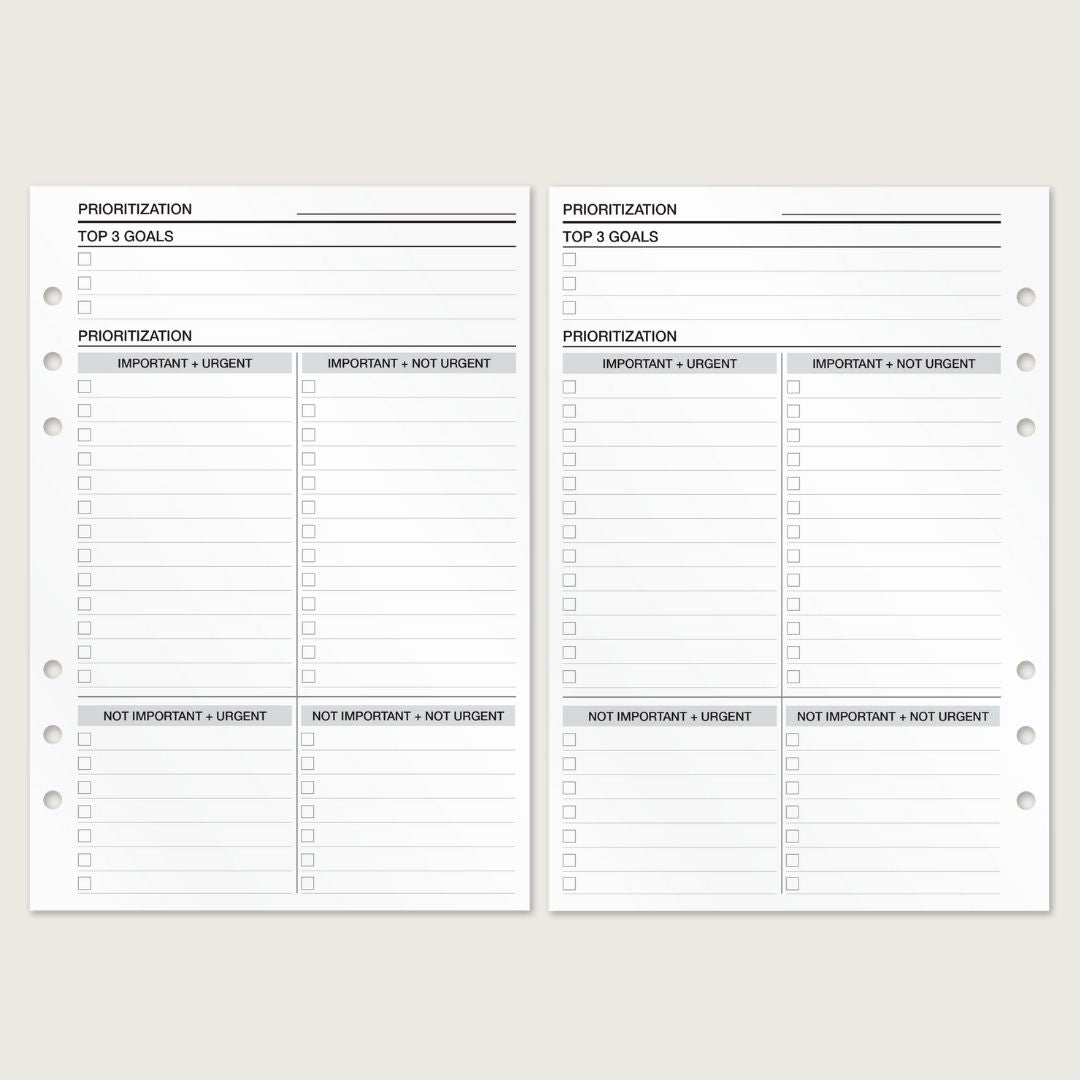 Prioritization - Insert Sheets (English)
