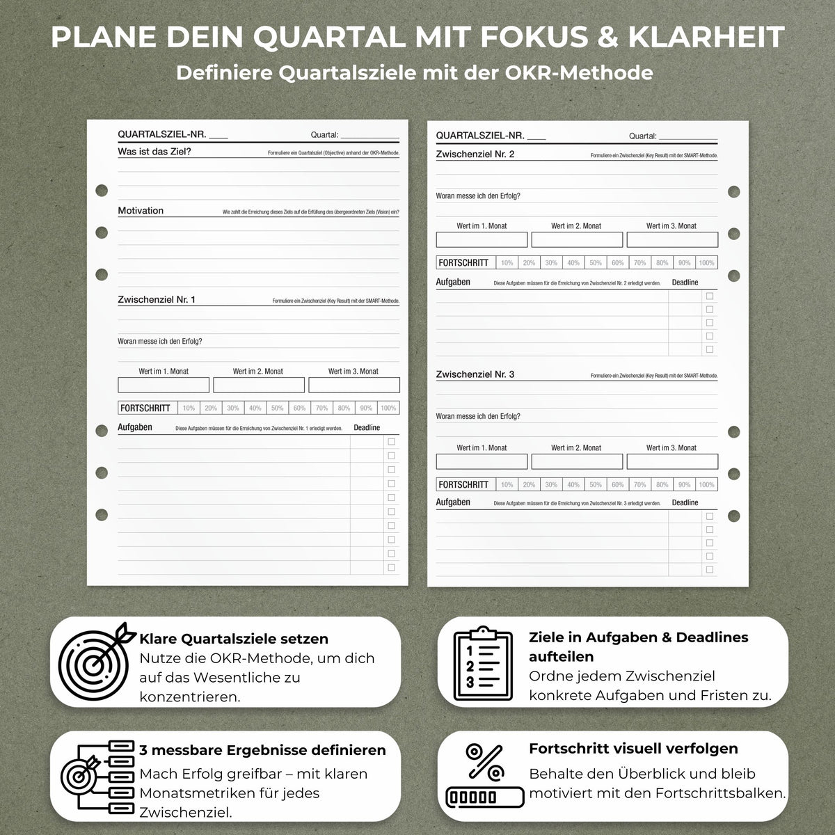 Quartalsziele - Einlagen (Deutsch)