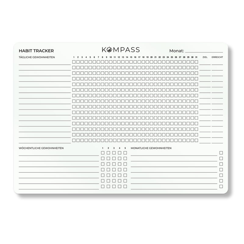STICKY PLANNER - Habit Tracker - A3 - 30 x 42 cm