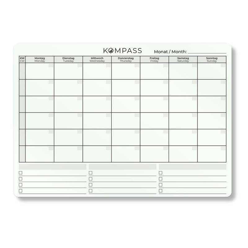 STICKY PLANNER - Monatsplaner - A3 - 30 x 42 cm