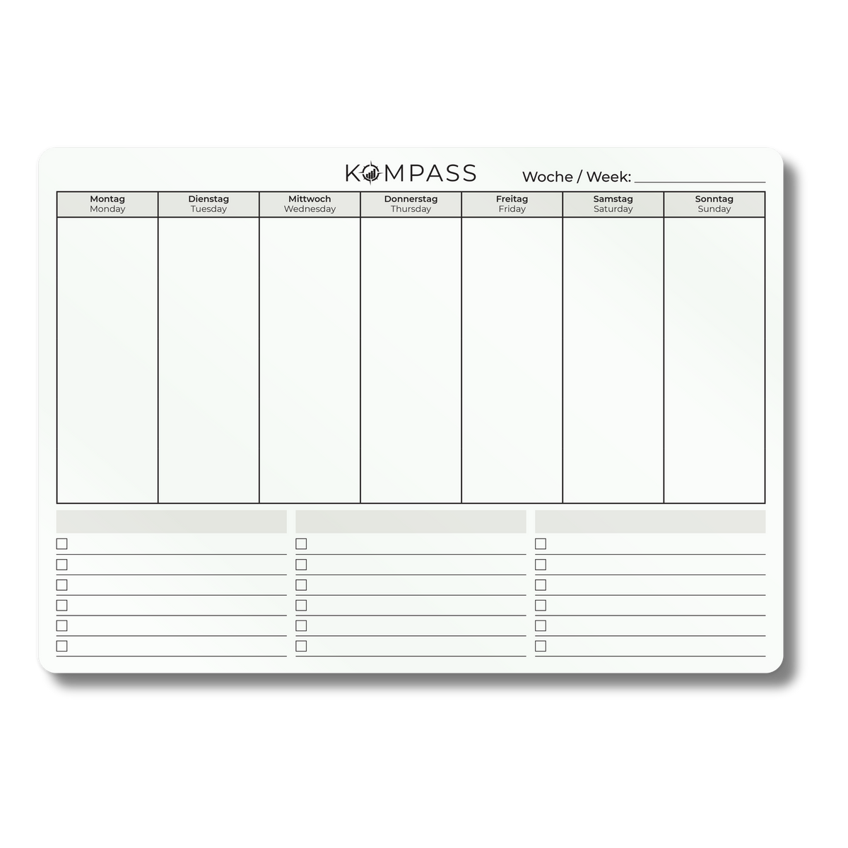 STICKY PLANNER - Wochenplaner - A3 - 30 x 42 cm