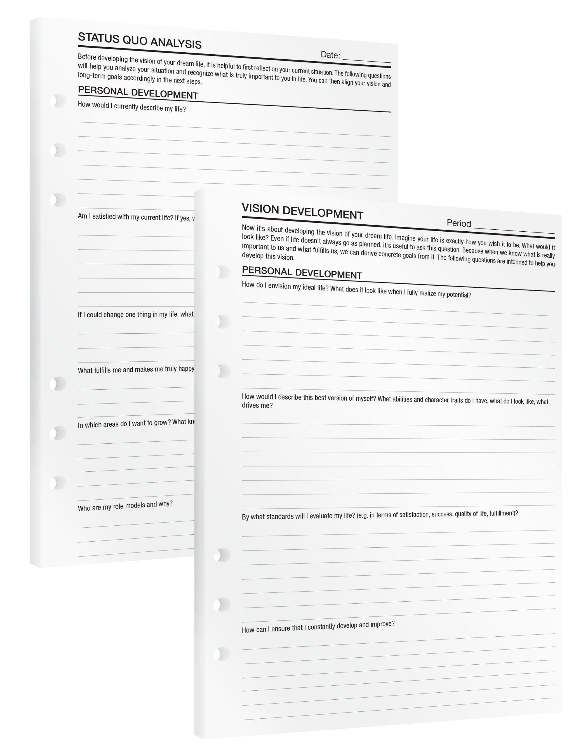 Vision - Insert Sheets (English)