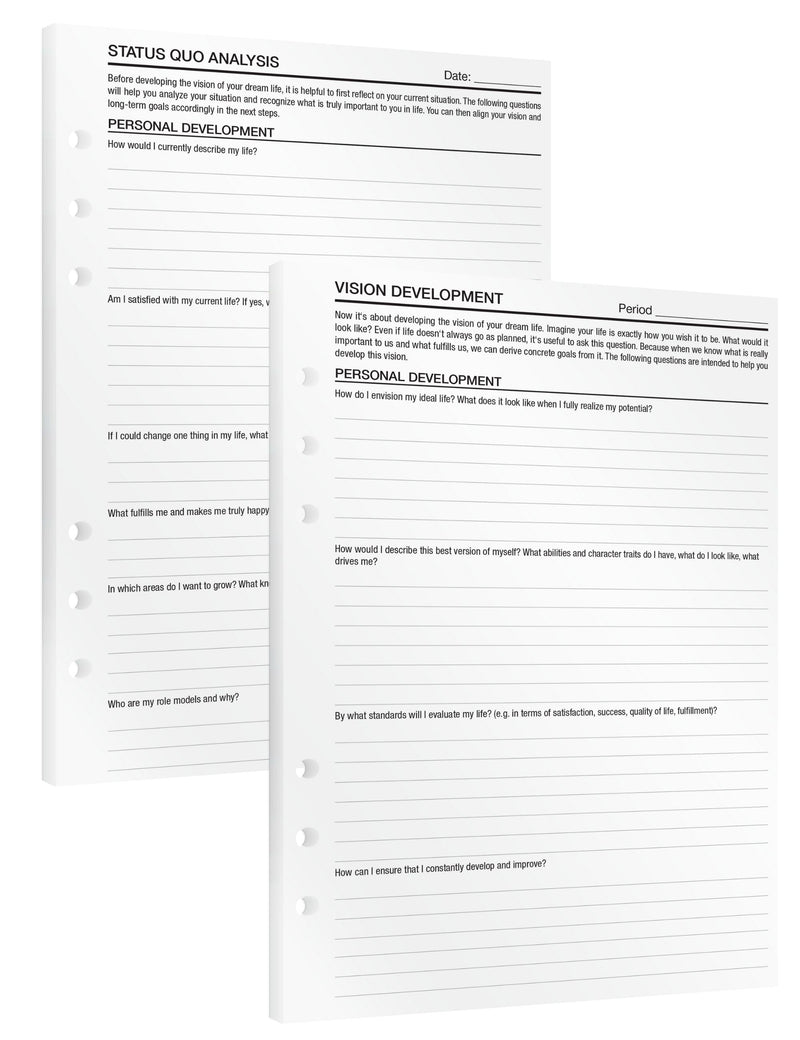 Vision - Insert Sheets (English)